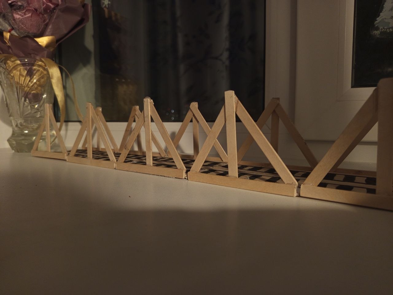 Установка ферм на опоры